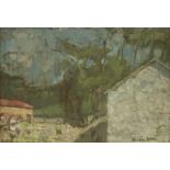 *Ruskin Spear RA (1911-1990)IN THE GARDENSigned l.r., oil on board24.5 x 35cm*Artist's Resale