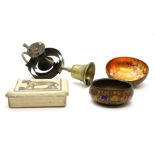 Collection of Indian lacquer ware items, to include various bowls and dishes, together with a