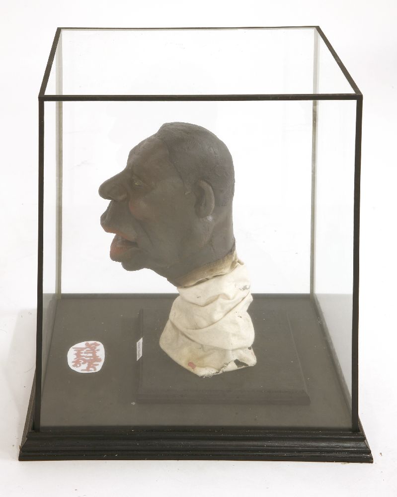 ROBERT MUGABE,1980/90s, an original Spitting Image puppet head of Robert Mugabe, mounted in a - Image 2 of 2