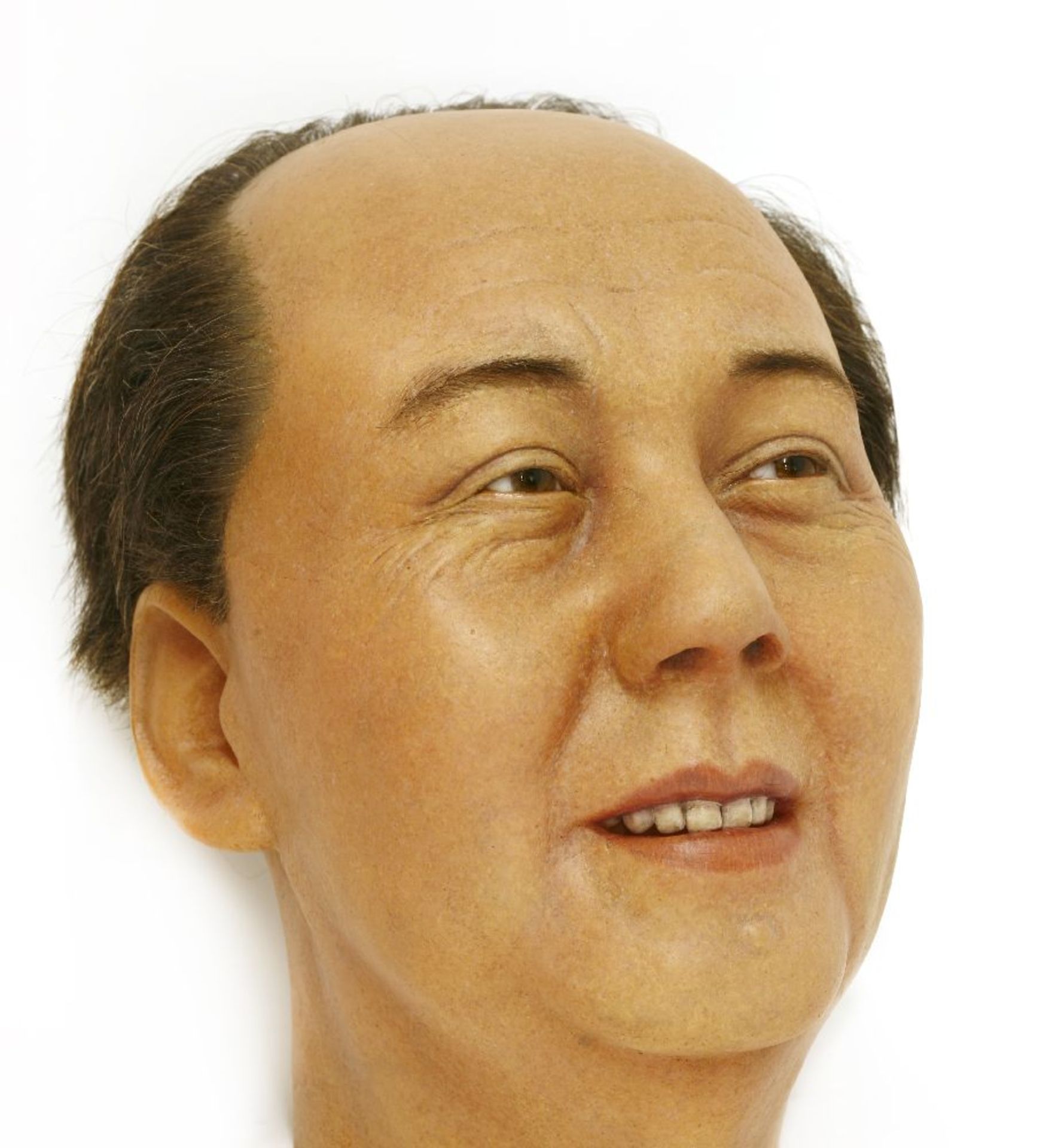 A MAO ZEDONG WAXWORK,mid-late 20th century, a waxwork model of Chairman Mao, dressed in a Yat-sen - Bild 2 aus 3