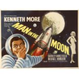 'MAN IN THE MOON',1960, Allied films, British quad film movie poster starring Kenneth More and