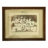 LADIES VERSUS GENTLEMEN CRICKET MATCH,a photograph by Hills and Saunders, Eton, of a Ladies v.