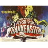 ANDY WARHOL,'FLESH FOR FRANKENSTEIN',1973, EMI film 'Flesh For Frankenstein', British quad film