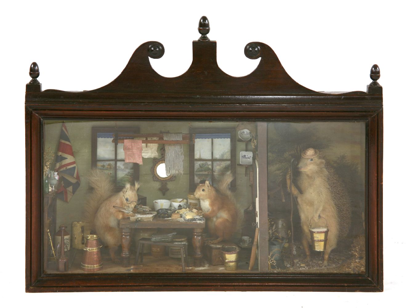 ROYAL ACORN DAIRY,late Victorian, an impressive and highly detailed taxidermy diorama, with two