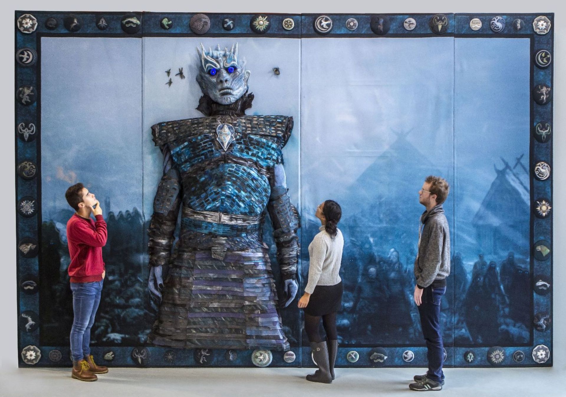 A MONUMENTAL SIZE 'GAME OF THRONES' NEEDLEWORK AND EMBROIDERY PANEL,2016, a monumental size