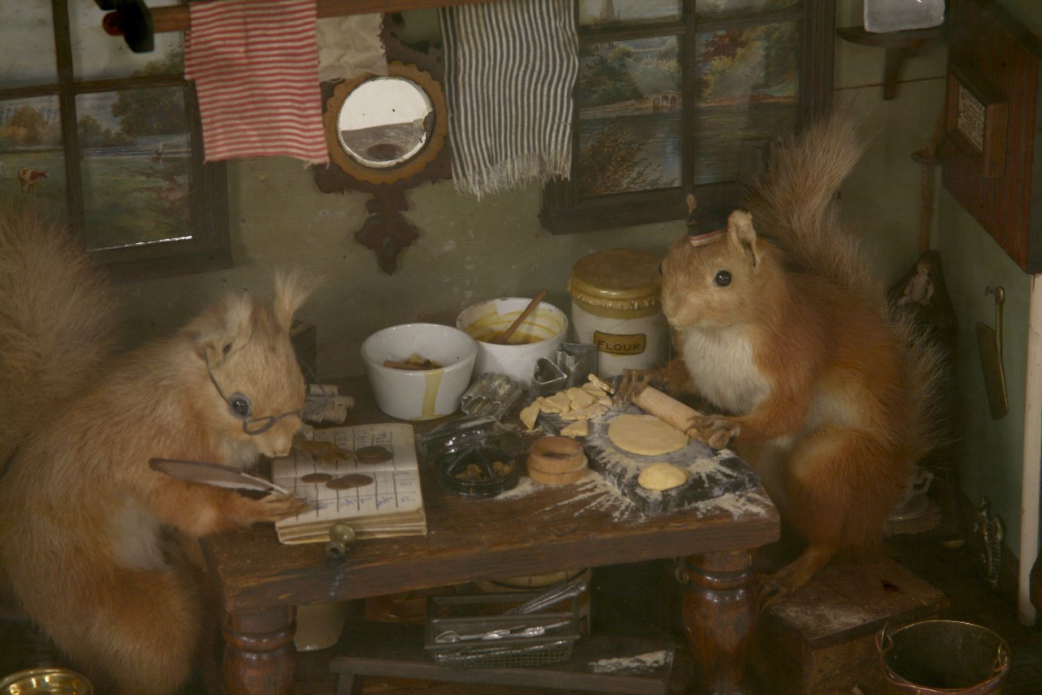 ROYAL ACORN DAIRY,late Victorian, an impressive and highly detailed taxidermy diorama, with two - Image 3 of 3