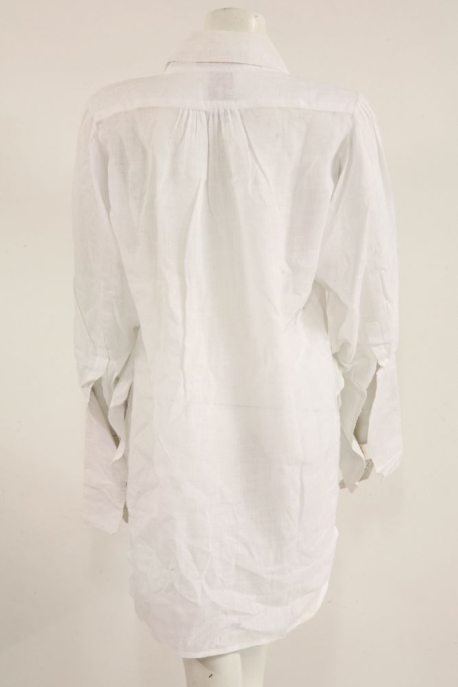 VIVIENNE WESTWOOD AND MALCOLM MCLAREN,a Vivienne Westwood and Malcolm McLaren white linen shirt, - Image 2 of 2