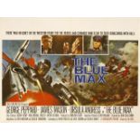 'THE BLUE MAX',1966, 20th Century-Fox, British quad film movie poster starring George Peppard and