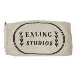 AN 'EALING STUDIOS' FLAG,1960s/1970s, a large cotton flag with stitched 'Ealing Studios' name and