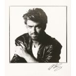 *DAVID BAILEY (b.1938)GEORGE MICHAEL, LIVE AID, 13 JULY 1985Gelatin silver print, printed 1985,