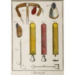 A COLLECTION OF THIRTEEN MEDICAL PRINTS,18th century and later, including:'Chirurgie','Anatomie', '