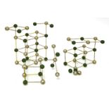 A MOLECULAR ATOMIC STRUCTURE MODEL,mid-20th century, possible representing sodium chloride
