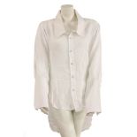 VIVIENNE WESTWOOD AND MALCOLM MCLAREN,a Vivienne Westwood and Malcolm McLaren white linen shirt,