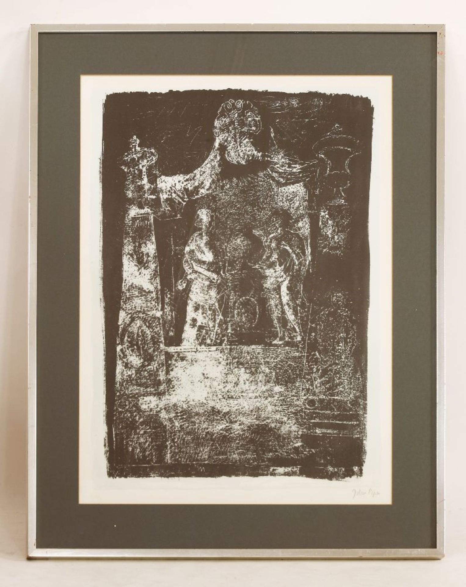 *John Piper CH (1903-1992)'EXTON RUTLAND: MONUMENT BY GRINLING GIBBONS' (LEVINSON 126)Signed in - Image 2 of 4