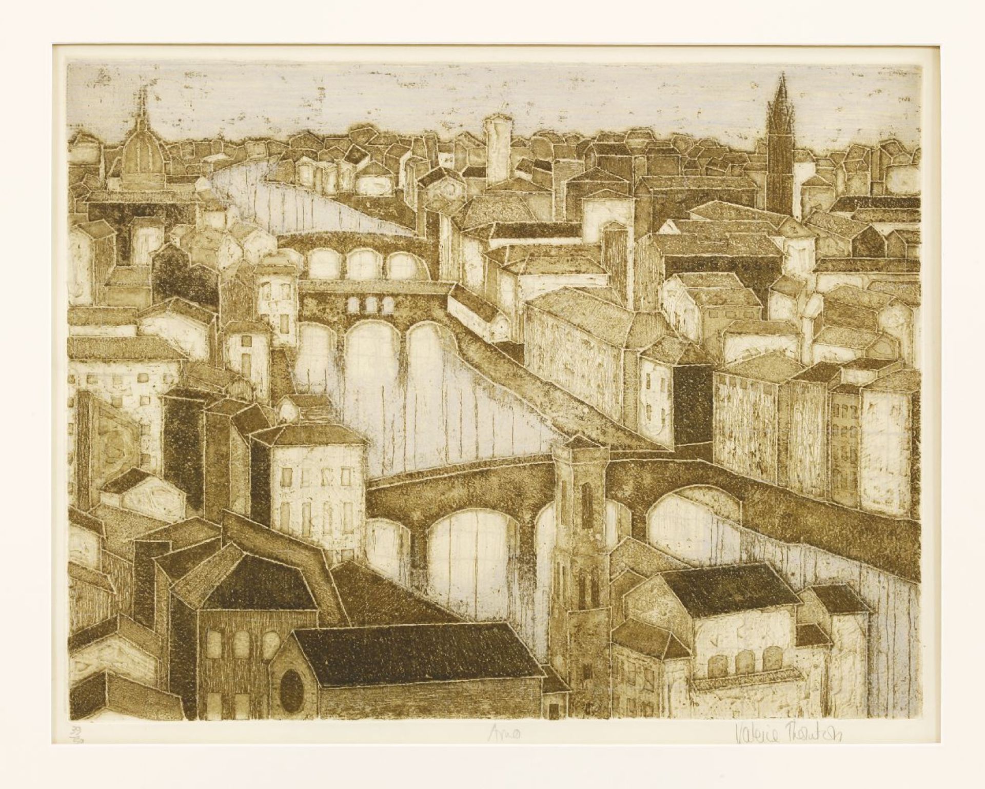 *Valerie Thornton (1931-1991)'ARNO'Etching with aquatint, signed, inscribed with title and - Image 2 of 3