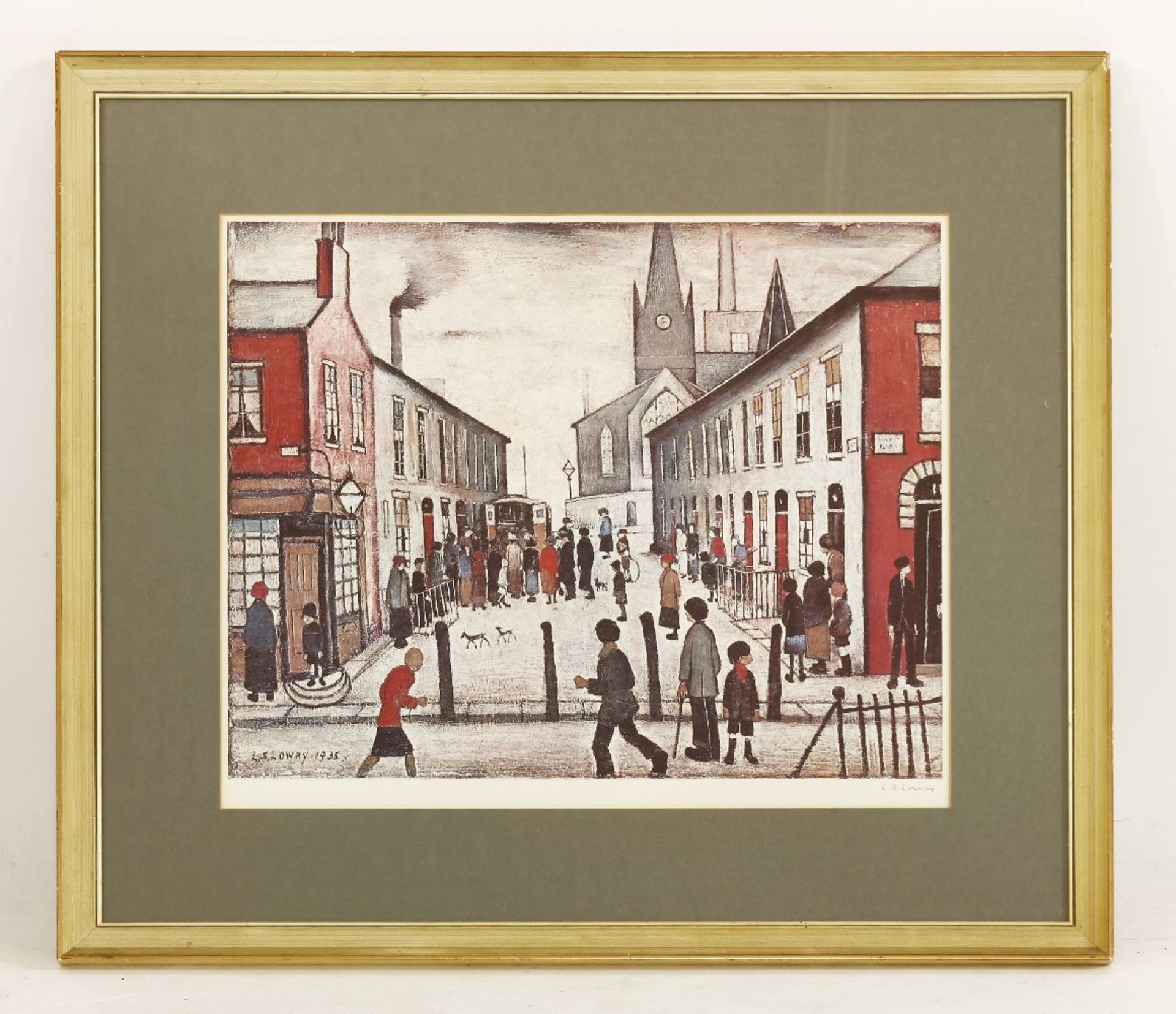 *Laurence Stephen Lowry RA (1887-1976)'THE FEVER VAN'Offset lithograph printed in colours, signed in - Image 2 of 4