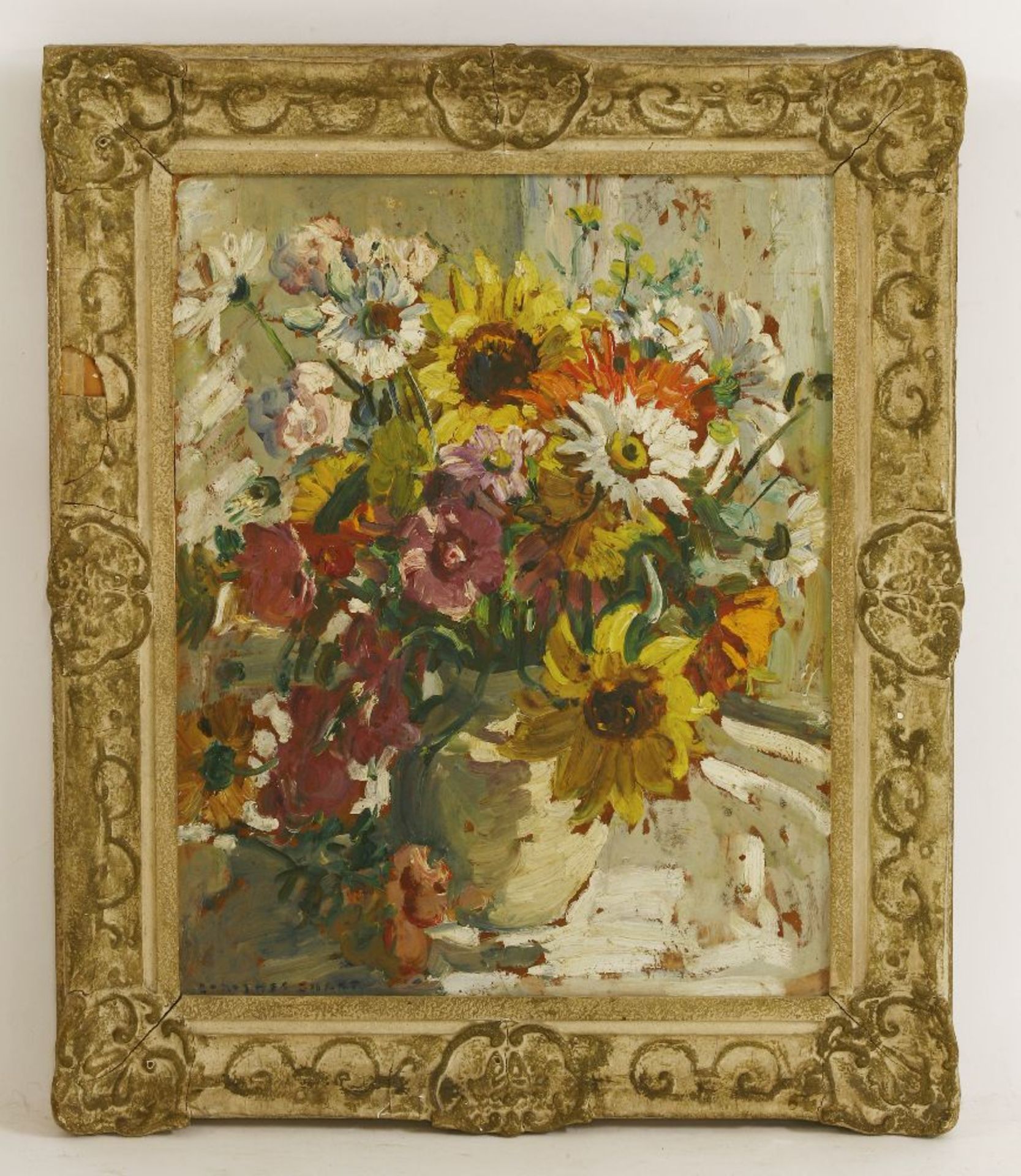 *Dorothea Sharp (1874-1955)A STILL LIFE OF SUMMER FLOWERS IN A VASESigned l.l., oil on board51 x - Image 2 of 4