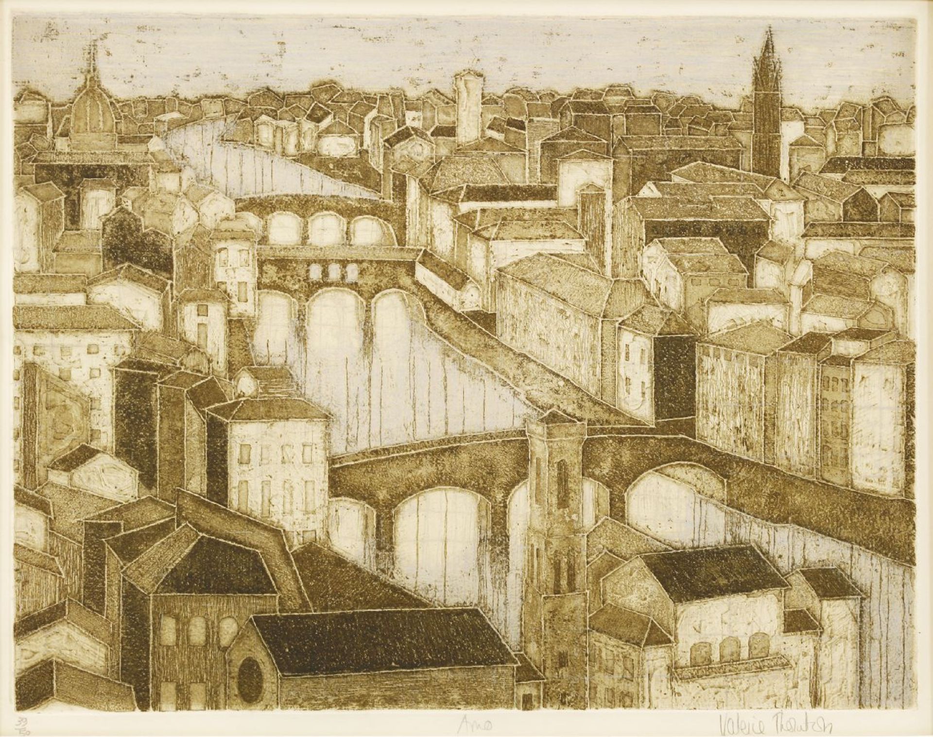 *Valerie Thornton (1931-1991)'ARNO'Etching with aquatint, signed, inscribed with title and