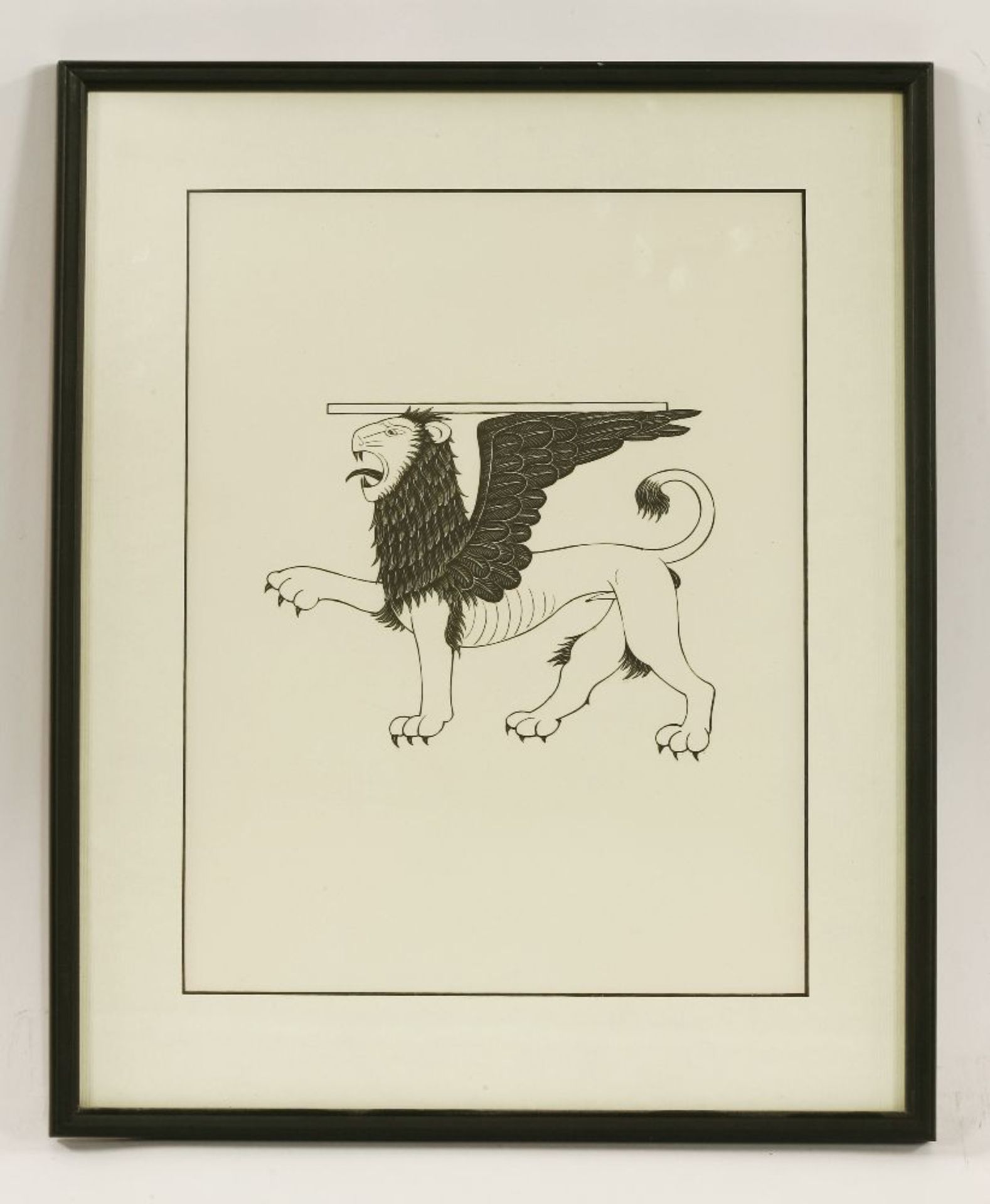 Eric Gill (1882-1940)'THE ANGEL OF SAINT MATTHEW';'THE LION OF SAINT MARK';'THE BULL-CALF OF SAINT - Image 5 of 9