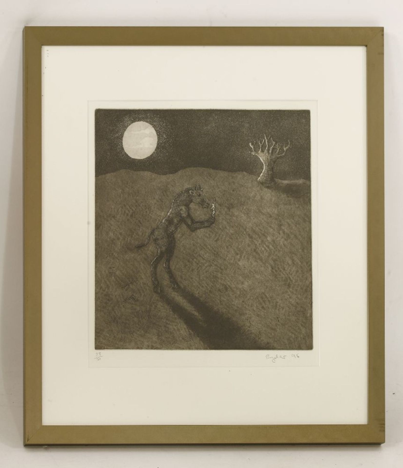 *Sophie Ryder (b.1963)MINOTAURAquatint, signed and dated '96 in pencil, numbered 23/50plate mark - Image 2 of 4