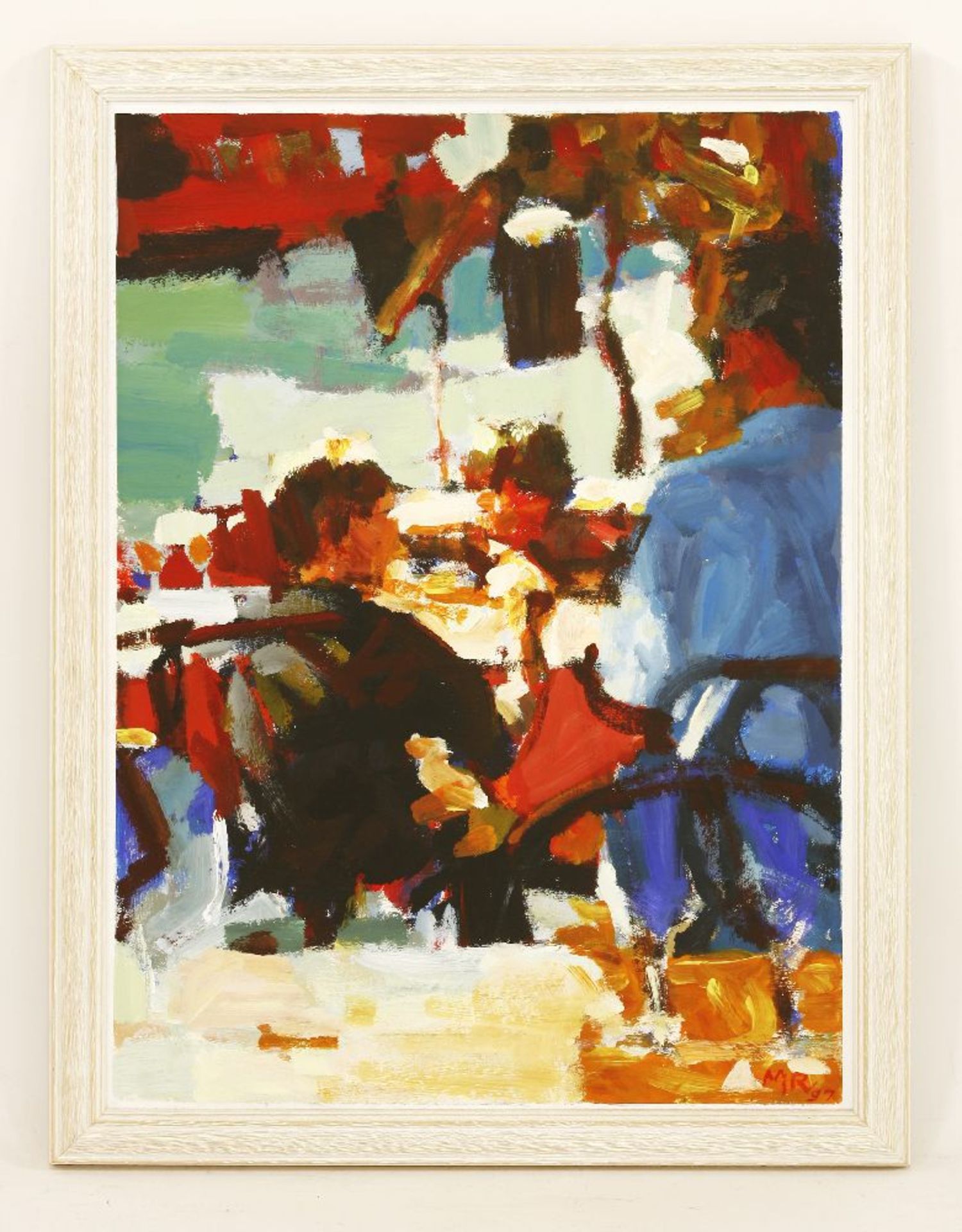 *Michael Randall (1947-2000)CAFESigned and dated 97, l.r.,, acrylic on canvas56 x 40cm*Artist's - Image 2 of 4