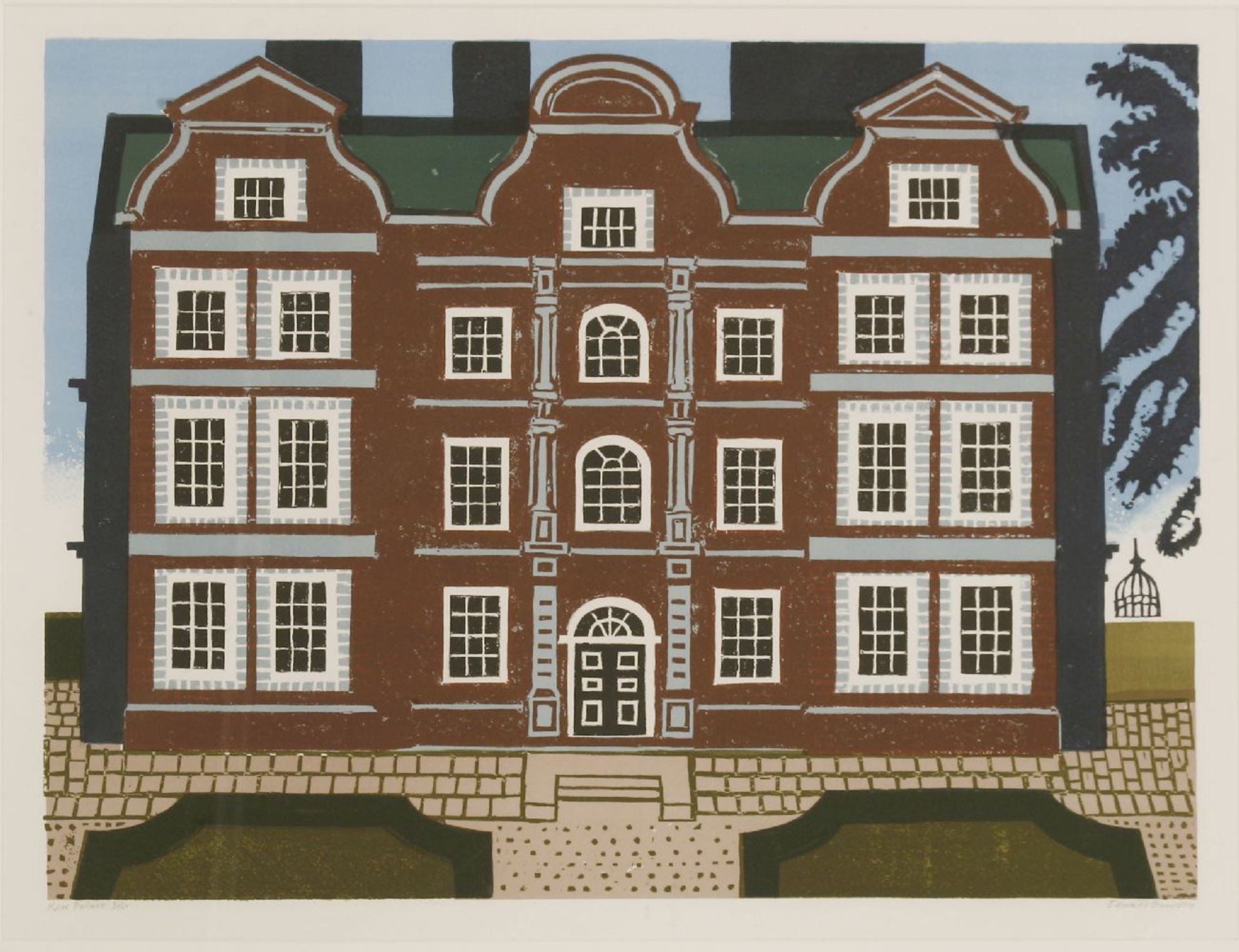 *Edward Bawden RA (1903-1989)'KEW PALACE'Lithograph printed in colours, signed, inscribed with