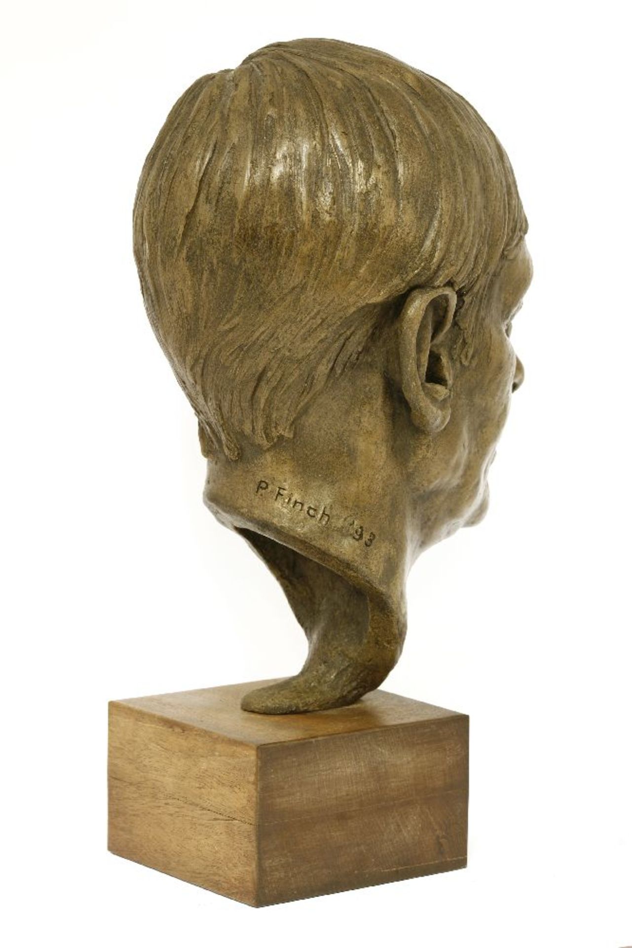 *Patricia Finch (1921-2001)HEADResin39cm high including baseFinch's bronze 'Golders Hill Girl' can - Image 3 of 3
