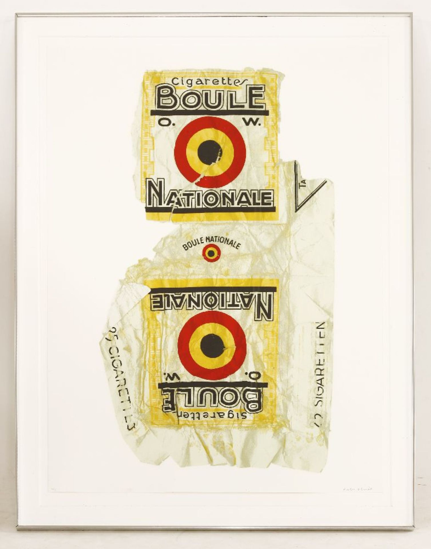 *Sir Peter Blake RA (b.1932)'FAG PACKETS (BOULE)', 2004Screenprint, signed and numbered 75/95 in - Image 2 of 4