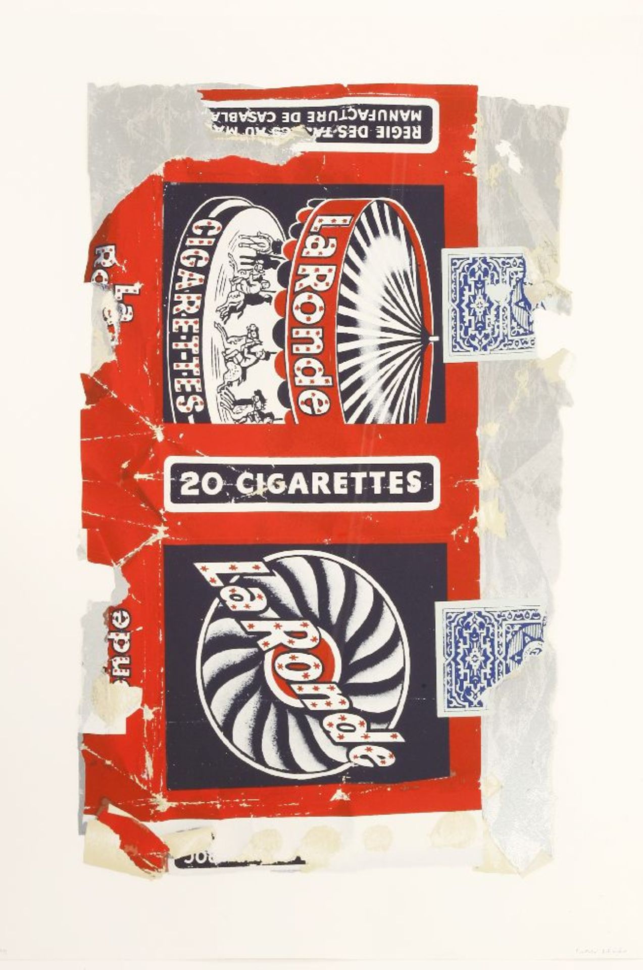 *Sir Peter Blake RA (b.1932)'FAG PACKETS (LA RONDE)', 2004Screenprint in colours, signed and
