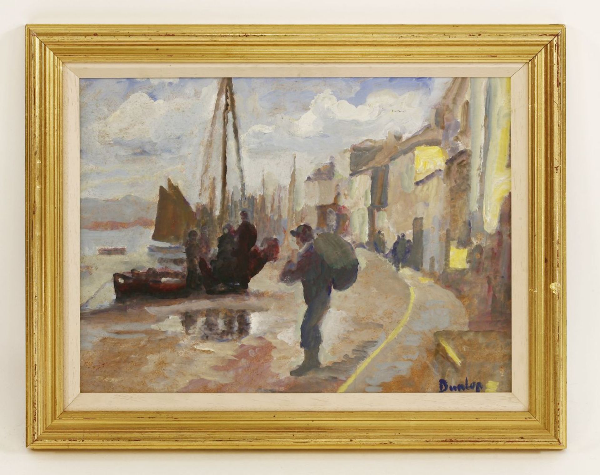 *Ronald Ossory Dunlop RA (1894-1973)DUBLIN QUAYSigned l.r., oil on board31 x 41cm*Artist's Resale - Image 2 of 4