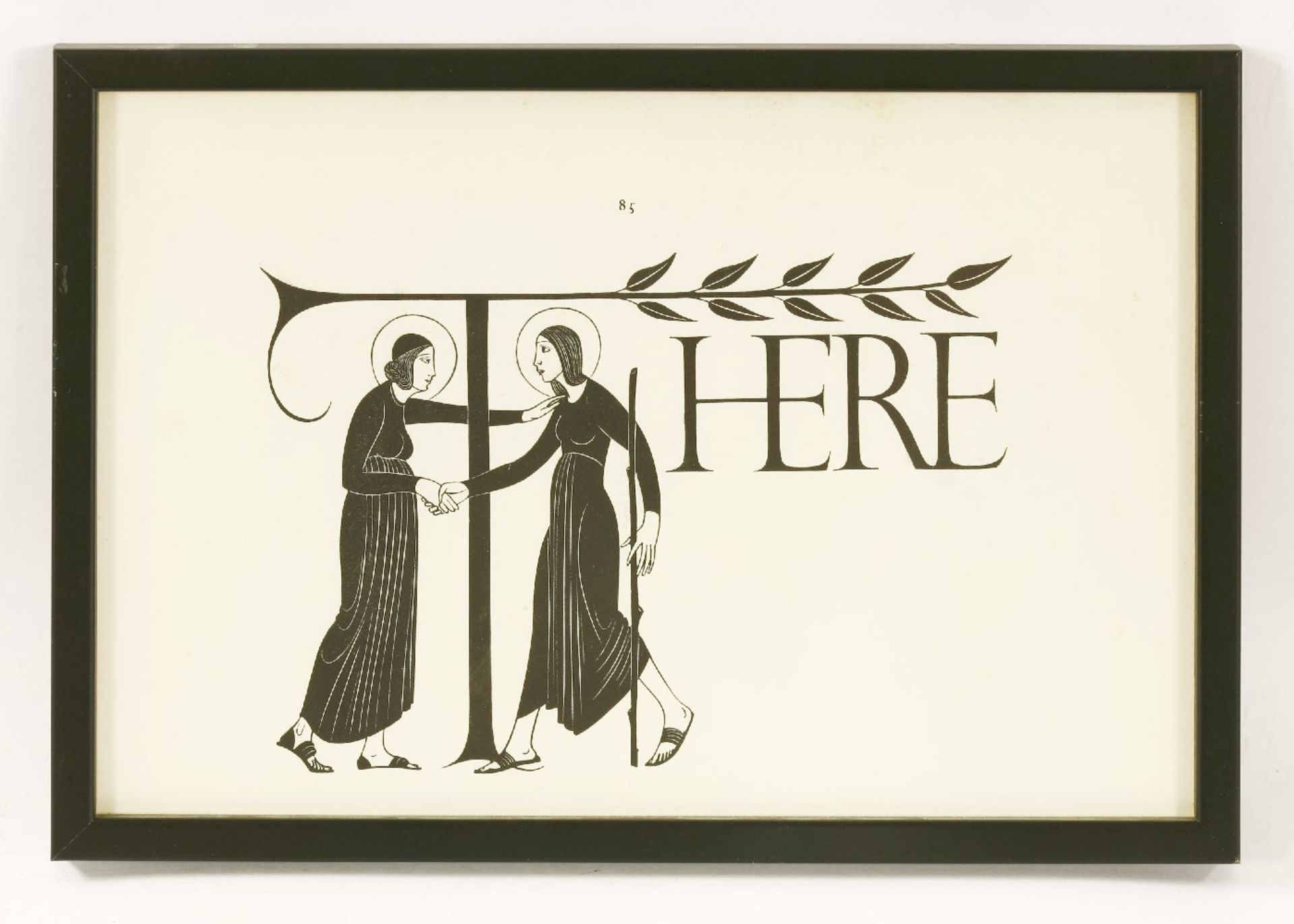 Eric Gill (1882-1940)'AND: THE RAISING OF LAZARUS'Wood engraving, Faber Edition 193410 x 17cmand two - Image 2 of 9