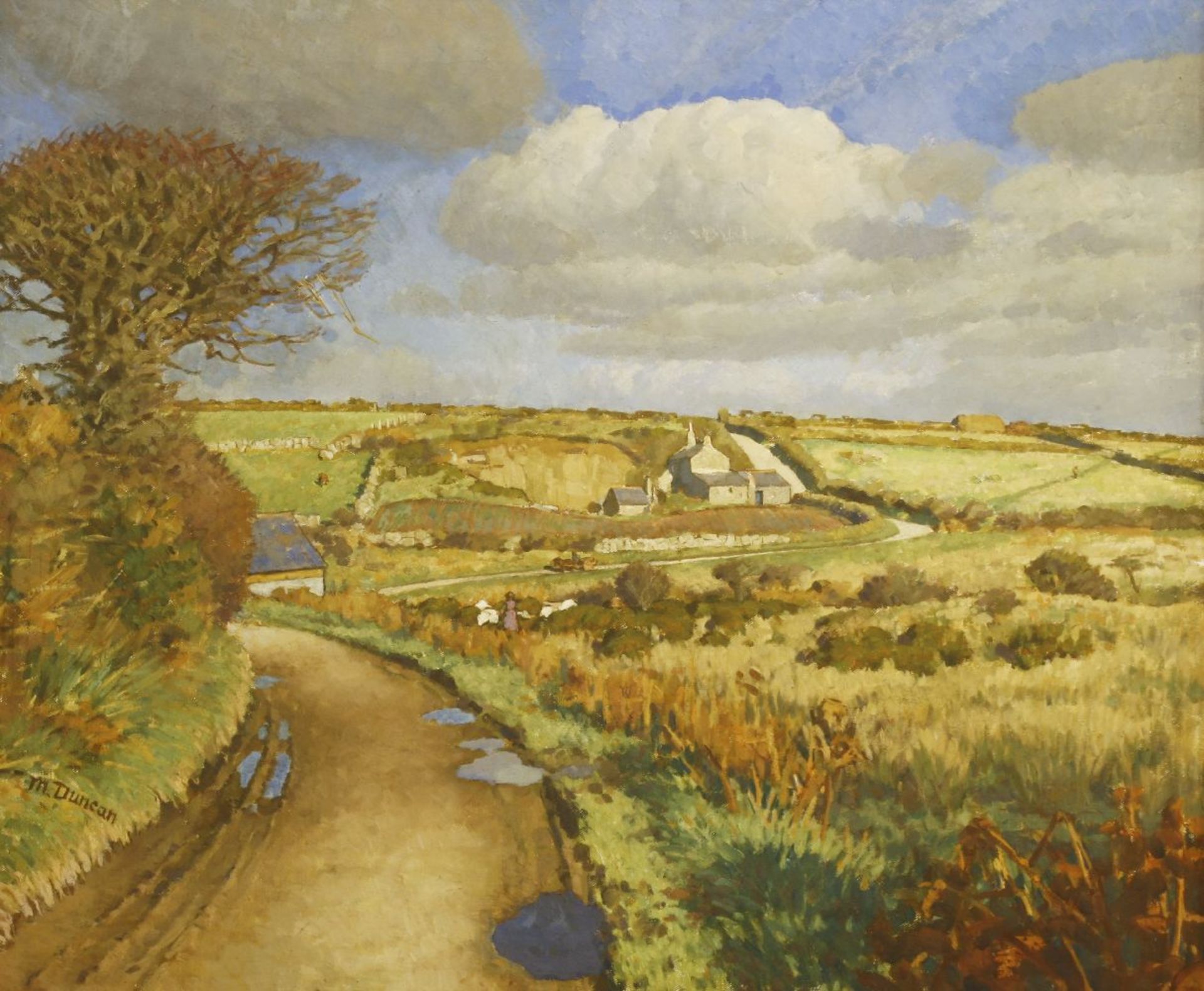 *Mary Duncan (1885-1964)A CORNISH LANDSCAPESigned l.l., oil on canvas63 x 76cm*Artist's Resale Right