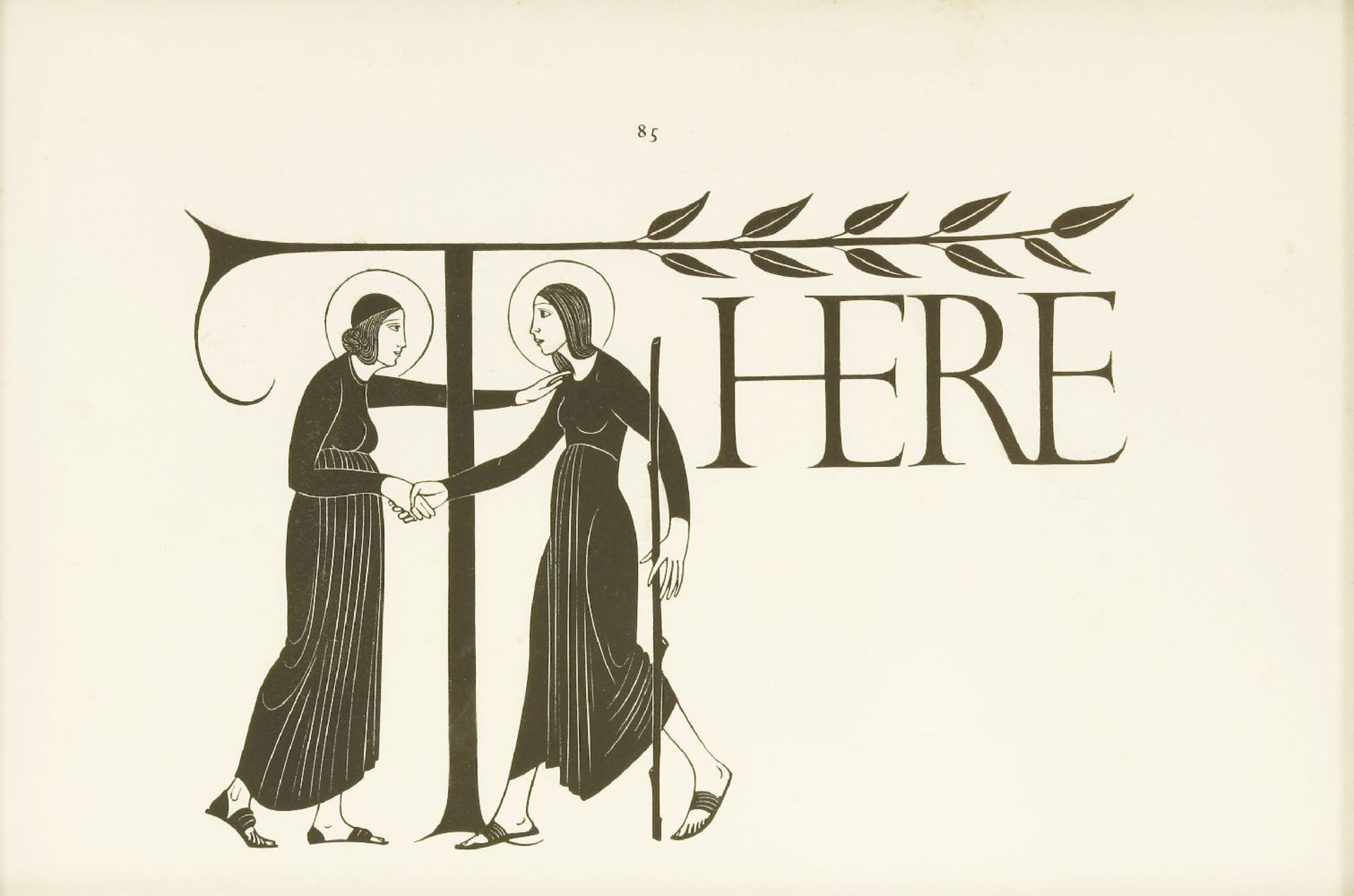 Eric Gill (1882-1940)'AND: THE RAISING OF LAZARUS'Wood engraving, Faber Edition 193410 x 17cmand two