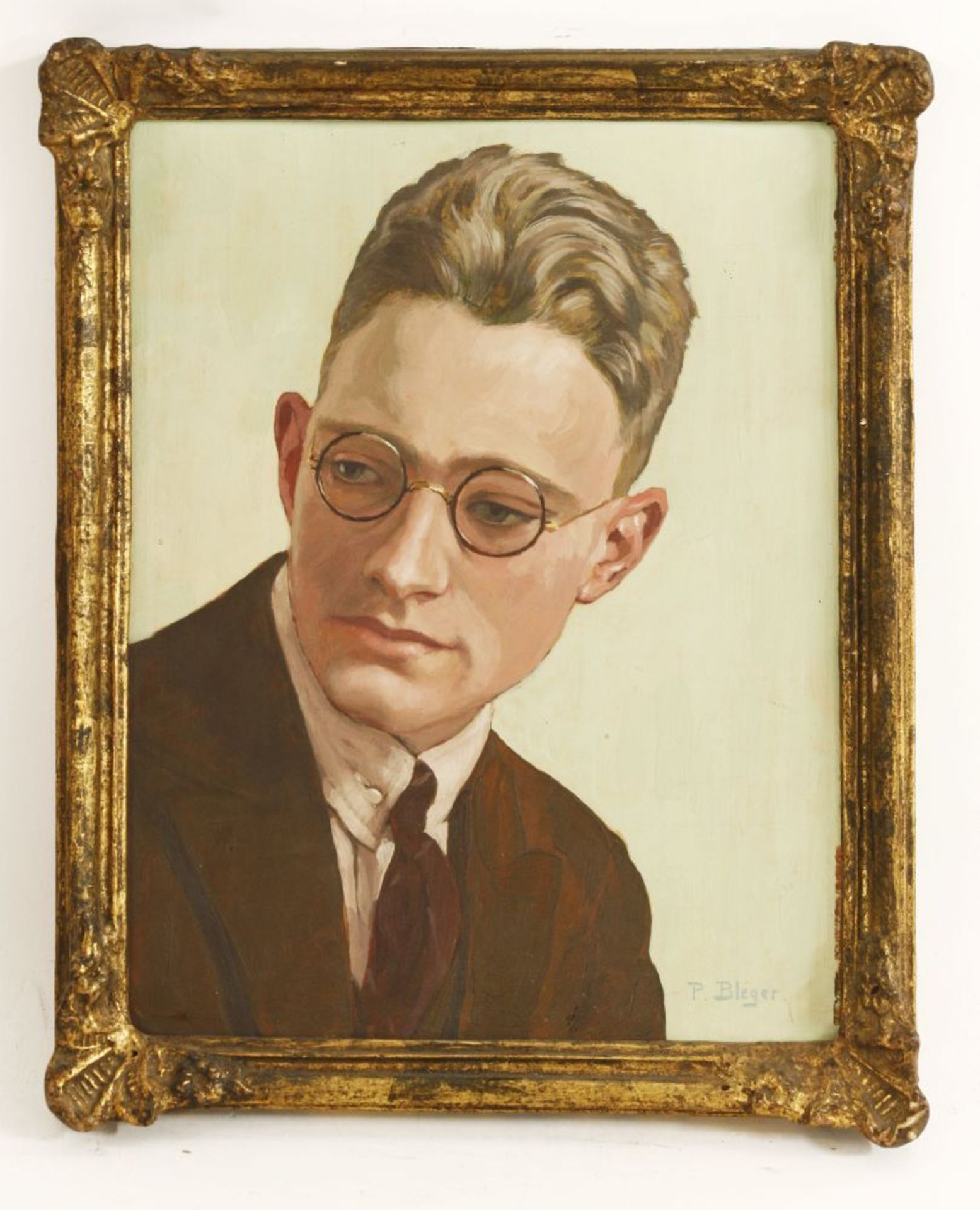 *Paul-Léon Bléger (French, 1889-1981)PORTRAIT OF A YOUNG MANSigned l.r., oil on board35 x 26cm* - Image 2 of 4