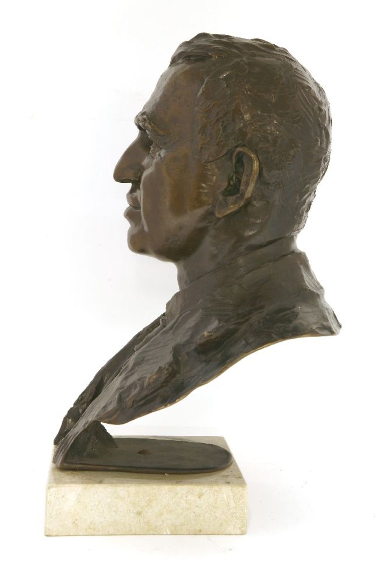 *Gustinus Ambrosi (Austrian, 1893-1975), a bronze bust of a gentleman, signed 'Ambrosi' to the - Image 2 of 4