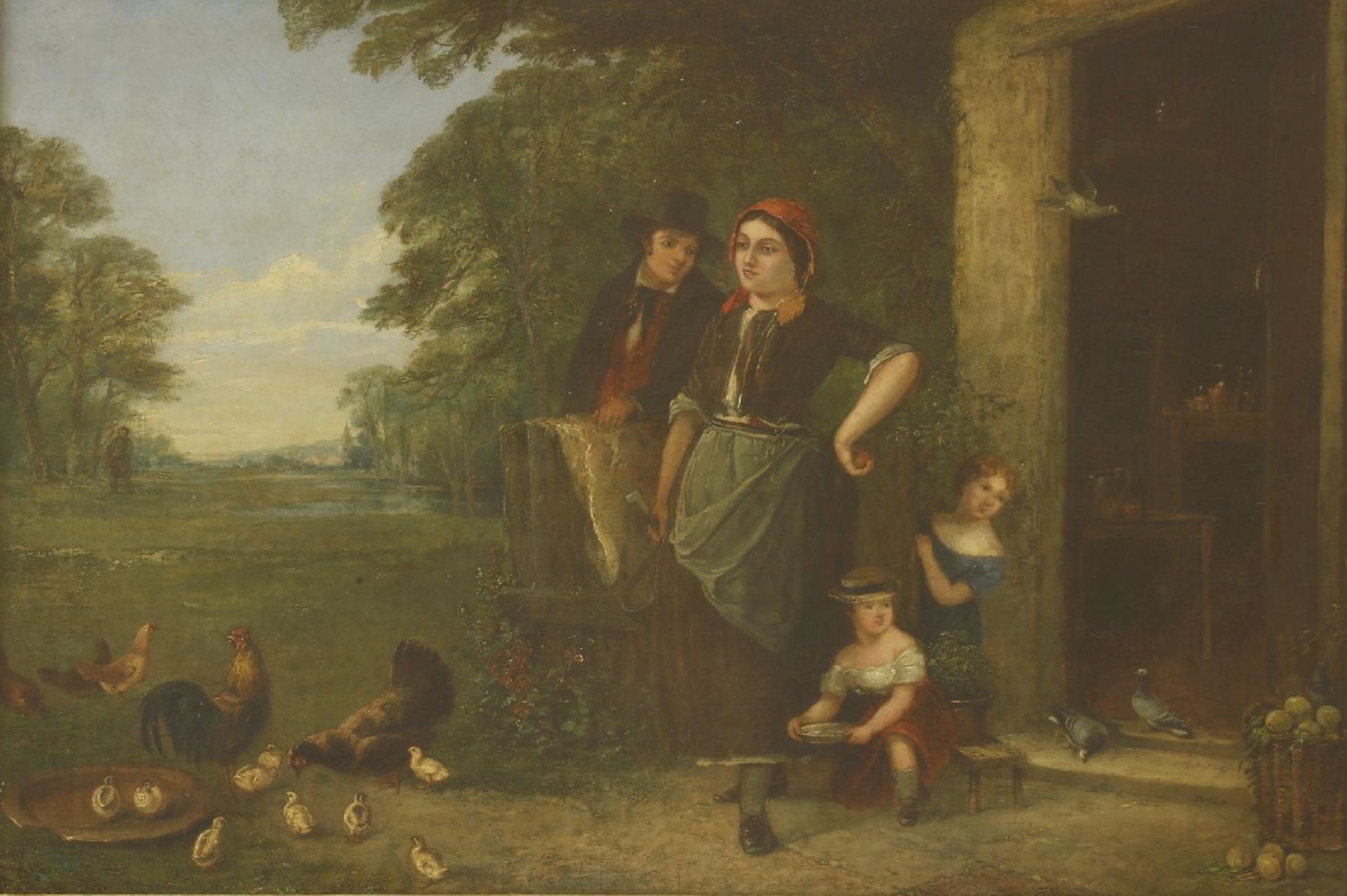 Follower of Erskine NicolTHE COTTAGE DOORBears signature and date 1860 l.r., oil on canvas80 x