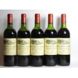 Château Troplong Mondot, Saint-Émilion Grand Cru Classé, 1982, five bottles