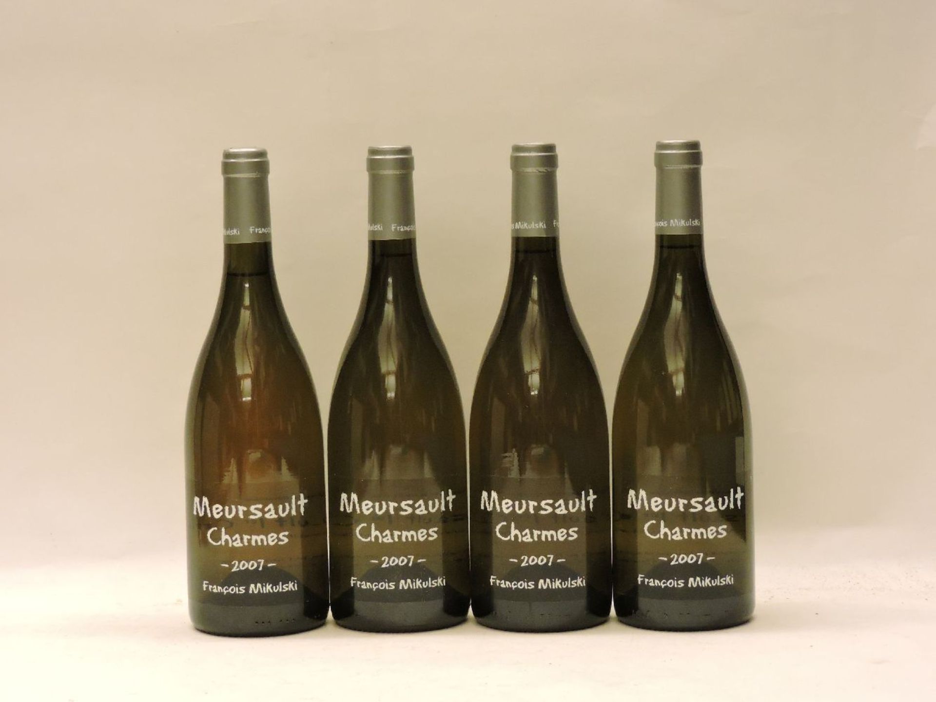 Meursault 1ere Cru, Charmes, François Mikulski, 2007, four bottles