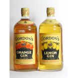 Gordon's, Orange Gin, 26.6fl.oz, one bottle and Gordon's Lemon Gin, 26.6fl.oz, one bottle, two 26.