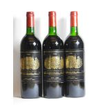 Château Palmer, Margaux, 3rd growth, 1988, three bottles