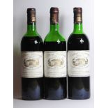 Château Margaux, Margaux, 1st growth, 1978, three bottles