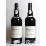 Churchill's, 1982, two bottles