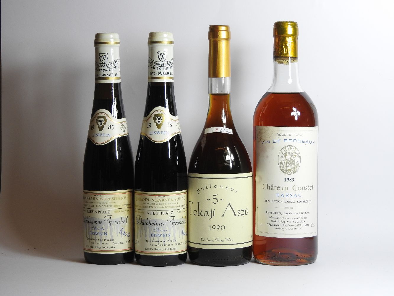 Johannes Karst & Söhne, Rheinpfalz Dürkheimer Fronhof Esiwein, 1983, two 37.5 cl. bottles; Château