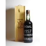 Barbeito Boal, Madeira, 1957, one bottle (boxed)