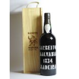 Barbeito Malvazia Madeira, 1834, one bottle (boxed)