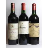 Assorted Margaux to include: Fortnum & Mason, 1989, one bottle; Château Lascombes, 2nd growth, 1992,