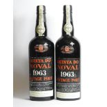 Quinta do Noval, 150th-250th Anniversary, 1963, two bottles