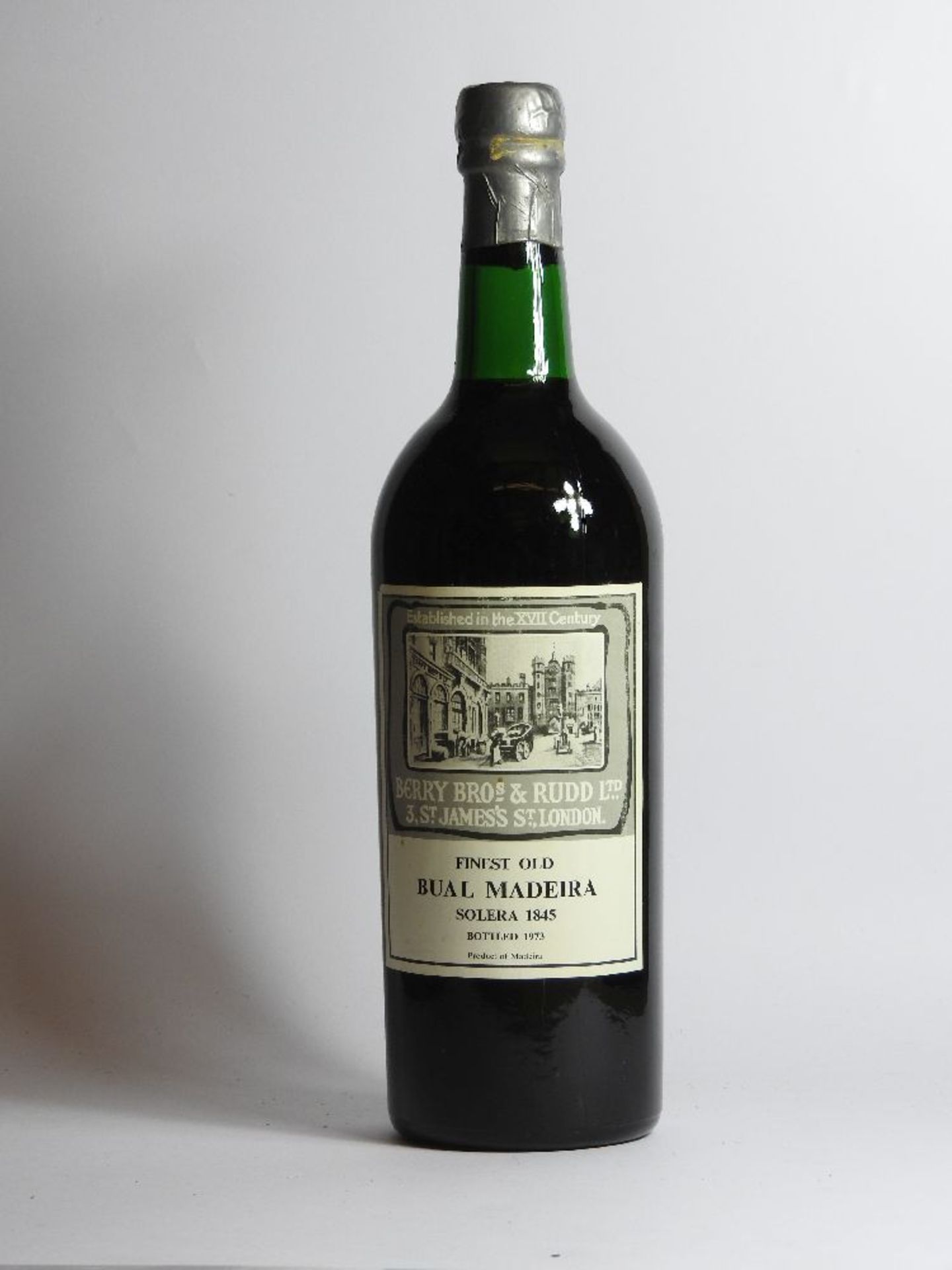 Finest Old Bual Madeira Solera, 1845, bottled by Berry Brothers and Rudd, 1973, one bottle