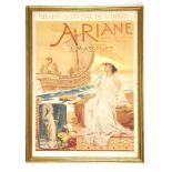 Theatre National De L'OperaARIANE, a lithographic poster, framed71 x 97cm