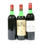 Assorted Red Bordeaux to include: Château Lynch-Bages, Grand Cru Classé, Pauillac, 1978, one